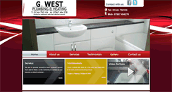 Desktop Screenshot of g-west-plumbing.co.uk