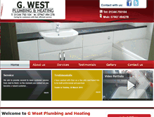 Tablet Screenshot of g-west-plumbing.co.uk